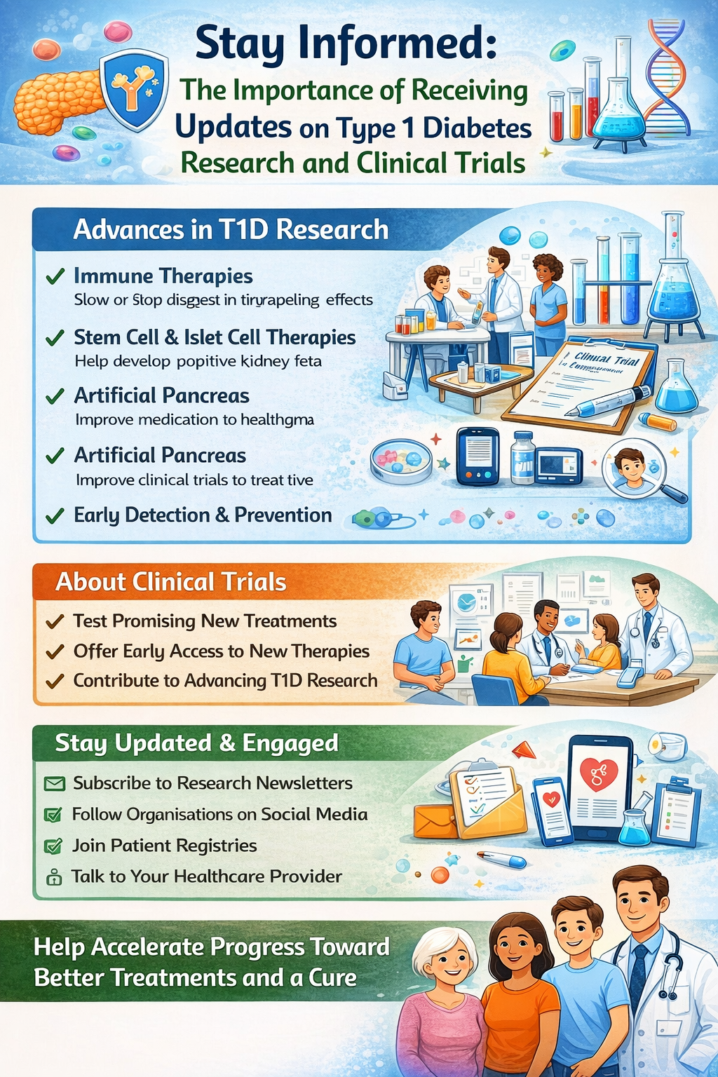 Stay Informed: The Importance of Receiving Updates on Type 1 Diabetes Research and Clinical Trials