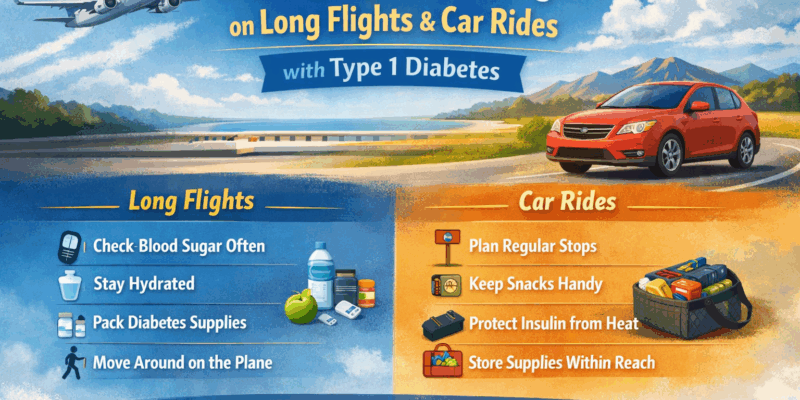 Managing Blood Sugar on Long Flights and Car Rides with Type 1 Diabetes